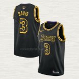 Maglia Anthony Davis NO 3 Los Angeles Lakers Citta 2019 Nero