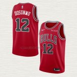 Maglia Ayo Dosunmu NO 12 Chicago Bulls Icon 2021-22 Rosso