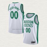 Maglia Boston Celtics Personalizzate Citta 2020-21 Bianco
