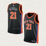 Maglia Cam Reddish NO 21 New York Knicks Citta 2022-23 Nero