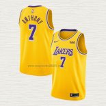 Maglia Carmelo Anthony NO 7 Los Angeles Lakers Icon 2020 Giallo