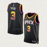 Maglia Chris Paul NO 3 Phoenix Suns Statement 2022-23 Nero