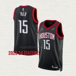 Maglia Daishen Nix NO 15 Houston Rockets Statement 2023-24 Nero
