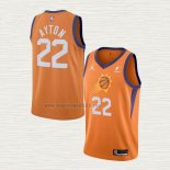 Maglia Deandre Ayton NO 22 Phoenix Suns Statement 2021 Arancione