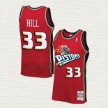 Maglia Grant Hill NO 33 Detroit Pistons Mitchell & Ness 1999-00 Rosso