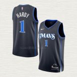 Maglia Jaden Hardy NO 1 Dallas Mavericks Citta 2023-24 Blu