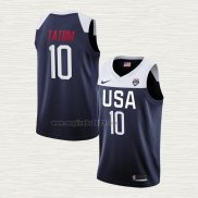 Maglia Jayson Tatum USA 2019 FIBA Basketball World Cup Blu