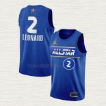 Maglia Kawhi Leonard NO 2 Los Angeles Clippers All Star 2021 Blu