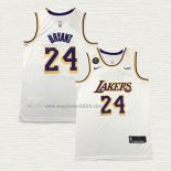 Maglia Kobe Bryant NO 24 Los Angeles Lakers Association 2018-19 Bianco