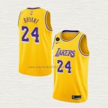 Maglia Kobe Bryant NO 24 Los Angeles Lakers Icon 2018-19 Giallo