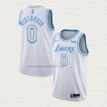 Maglia Russell Westbrook NO 0 Los Angeles Lakers Citta 2020-21 Bianco