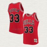 Maglia Scottie Pippen NO 33 Chicago Bulls Mitchell & Ness 1997-98 Rosso