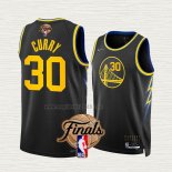 Maglia Stephen Curry NO 30 Golden State Warriors Citta 2022 NBA Finals Nero