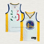 Maglia Stephen Curry NO 30 Golden State Warriors Slam Dunk Special Mexico Edition 2022 Bianco