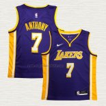 Maglia Carmelo Anthony NO 7 Los Angeles Lakers Statement Viola