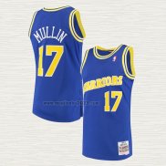 Maglia Chris Mullin NO 17 Golden State Warriors Mitchell & Ness 1993-94 Blu