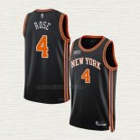 Maglia Derrick Rose NO 4 New York Knicks Citta 2021-22 Nero