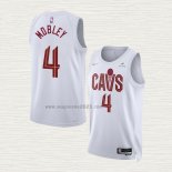 Maglia Evan Mobley NO 4 Cleveland Cavaliers Association 2022-23 Bianco