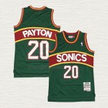 Maglia Gary Payton NO 20 Seattle SuperSonics Mitchell & Ness 1995-96 Verde