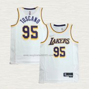 Maglia Juan Toscano-Anderson NO 95 Los Angeles Lakers Association 2021-22 Bianco