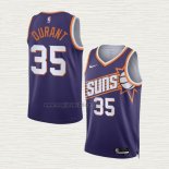 Maglia Kevin Durant NO 35 Phoenix Suns Icon 2023-24 Viola