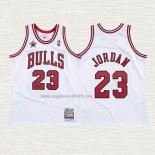 Maglia Michael Jordan NO 23 Chicago Bulls Mitchell & Ness 1998 Bianco