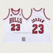 Maglia Michael Jordan NO 23 Chicago Bulls Mitchell & Ness 1998 Bianco