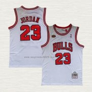 Maglia Michael Jordan NO 23 Chicago Bulls Mitchell & Ness 1998 NBA Finals Bianco