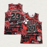 Maglia Michael Jordan NO 23 Chicago Bulls Mitchell & Ness Lunar New Year Rosso