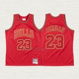 Maglia Michael Jordan NO 23 Chicago Bulls Throwback Chinese New Year 2020 Rosso