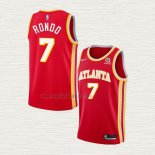 Maglia Rajon Rondo NO 7 Atlanta Hawks Icon 2020-21 Rosso