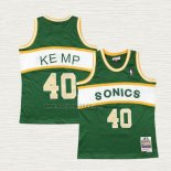 Maglia Shawn Kemp NO 40 Bambino Seattle SuperSonics Throwback Historic Verde