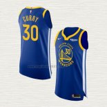 Maglia Stephen Curry NO 30 Golden State Warriors Icon Autentico Blu
