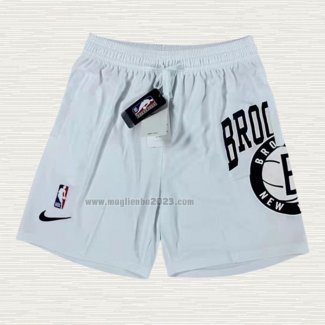 Pantaloncini Brooklyn Nets Just Don Big Logo Bianco