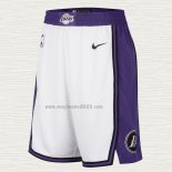 Pantaloncini Los Angeles Lakers Citta 2022-23 Bianco