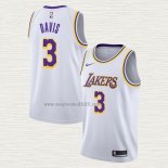 Maglia Anthony Davis NO 3 Los Angeles Lakers Association Bianco