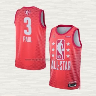 Maglia Chris Paul NO 3 Phoenix Suns All Star 2022 Granate