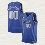 Maglia Dallas Mavericks Personalizzate Icon Blu