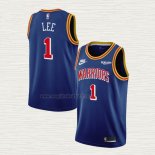 Maglia Damion Lee NO 1 Golden State Warriors 75th Anniversary Blu