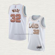 Maglia Dean Wade NO 32 Cleveland Cavaliers Citta 2022-23 Bianco