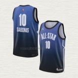 Maglia Domantas Sabonis NO 10 Sacramento Kings All Star 2023 Blu