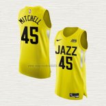 Maglia Donovan Mitchell NO 45 Utah Jazz Icon Autentico 2022-23 Giallo