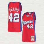 Maglia Elton Brand NO 42 Los Angeles Clippers Mitchell & Ness 2000-01 Rosso