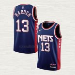 Maglia James Harden NO 13 Brooklyn Nets Citta 2021-22 Blu