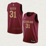 Maglia Jarrett Allen NO 31 Cleveland Cavaliers Icon 2022-23 Rosso