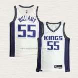 Maglia Jason Williams NO 55 Sacramento Kings Association 2019-20 Bianco