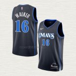 Maglia Jordan Walker NO 16 Dallas Mavericks Citta 2023-24 Blu