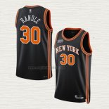 Maglia Julius Randl NO 30 New York Knicks Citta 2021-22 Nero