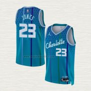 Maglia Kai Jones NO 23 Charlotte Hornets Citta 2021-22 Blu