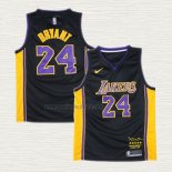 Maglia Kobe Bryant NO 24 Los Angeles Lakers 2017-18 Nero